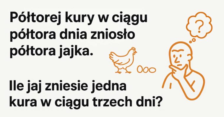 Zagadka z kurami i jajkami